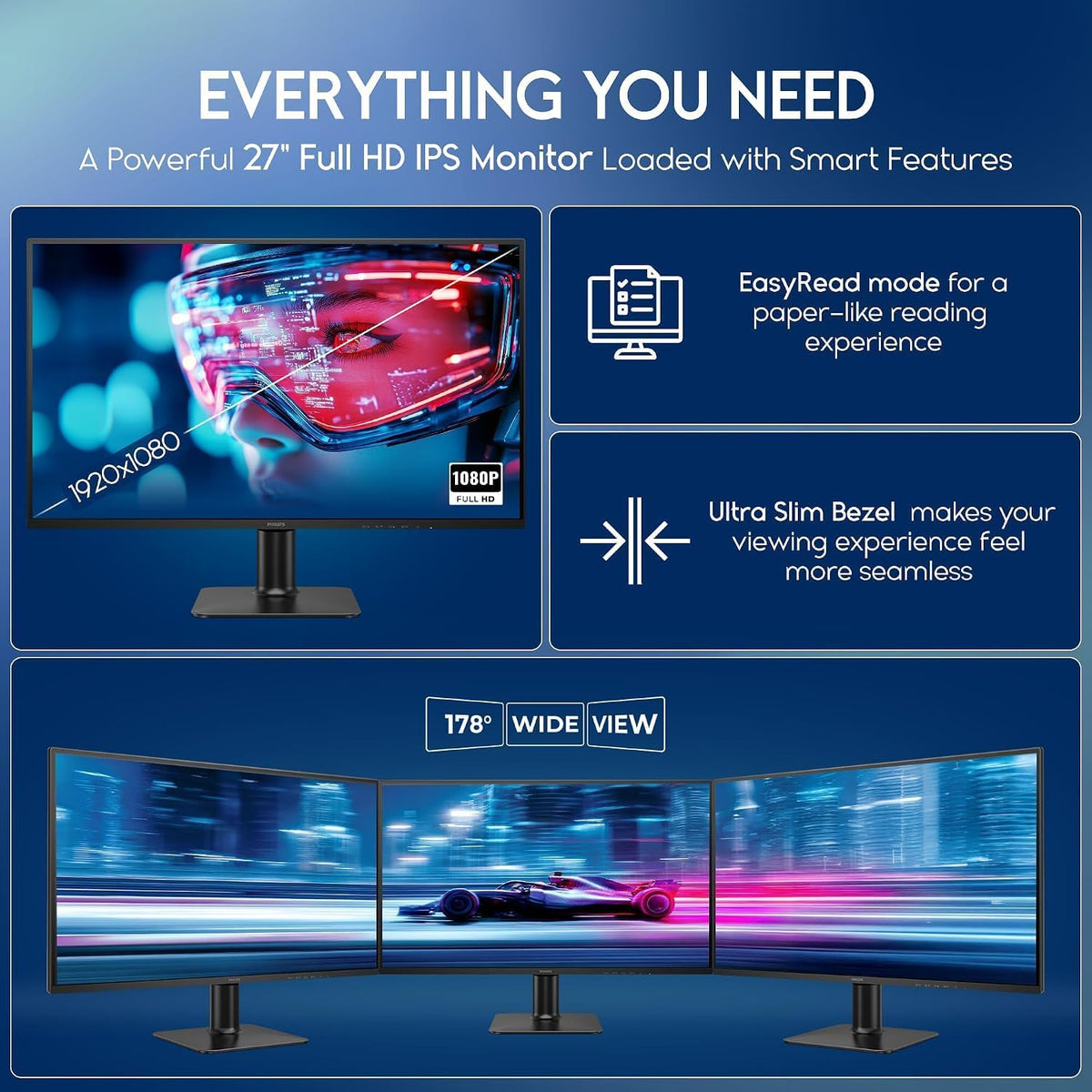 Philips 27E2G2200 27 FHD IPS 300nits 144Hz Monitor