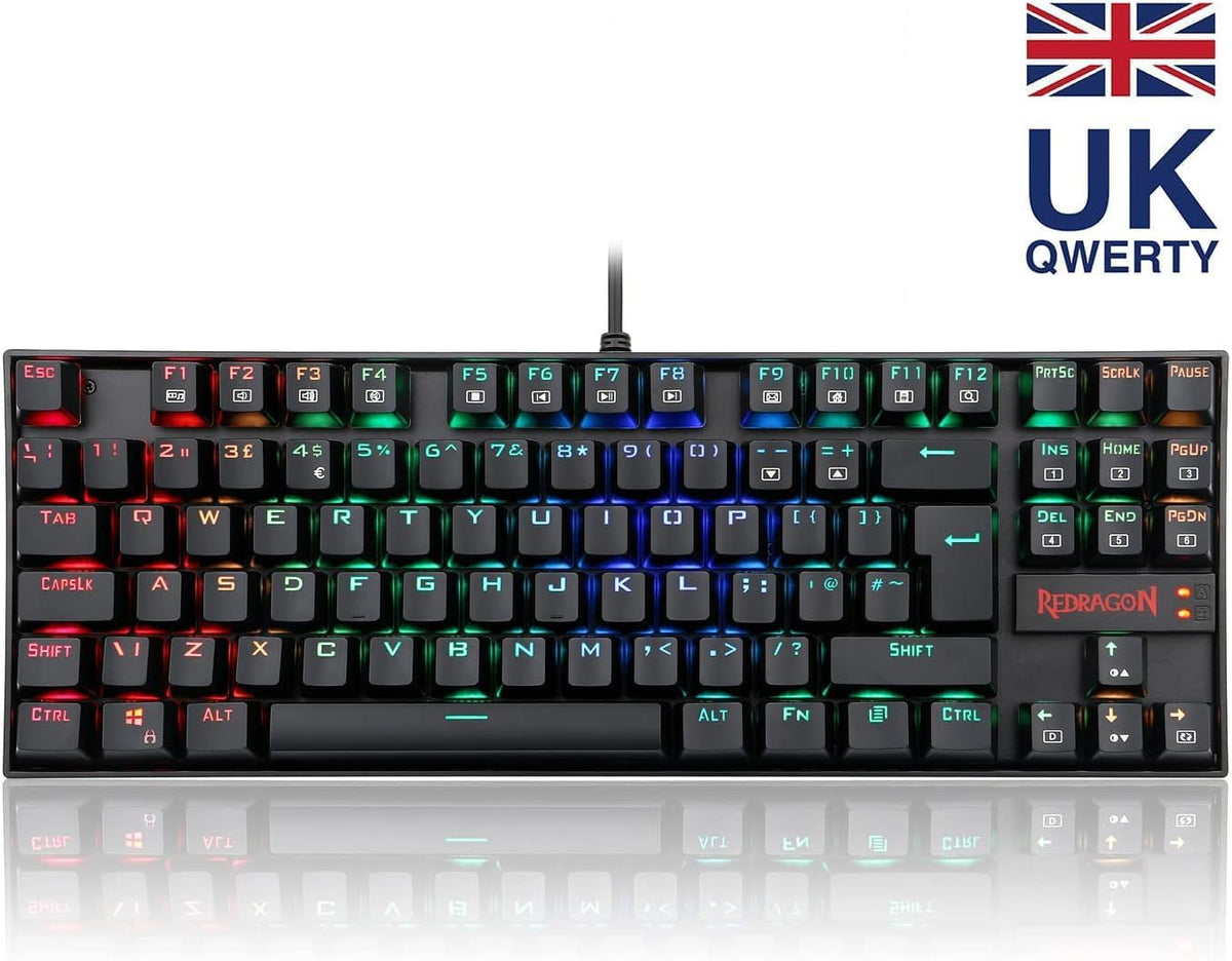 Redragon Kumara K552 KR RGB Red Switch UK Layout