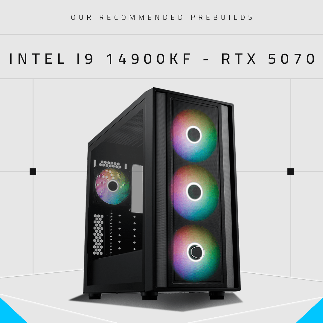 AHW Elite+ Build (Intel i9 14900KF & RTX 5070 & 32GB Ram) - AHW Store