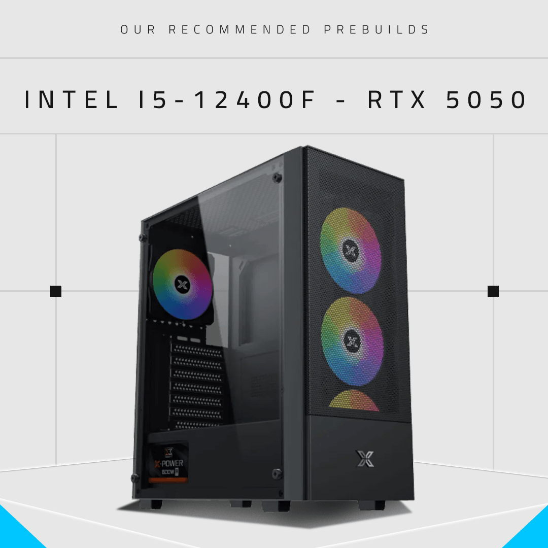 AHW Gaming Build 01 with Intel i5 - 12400F & RTX 5050 - AHW Store