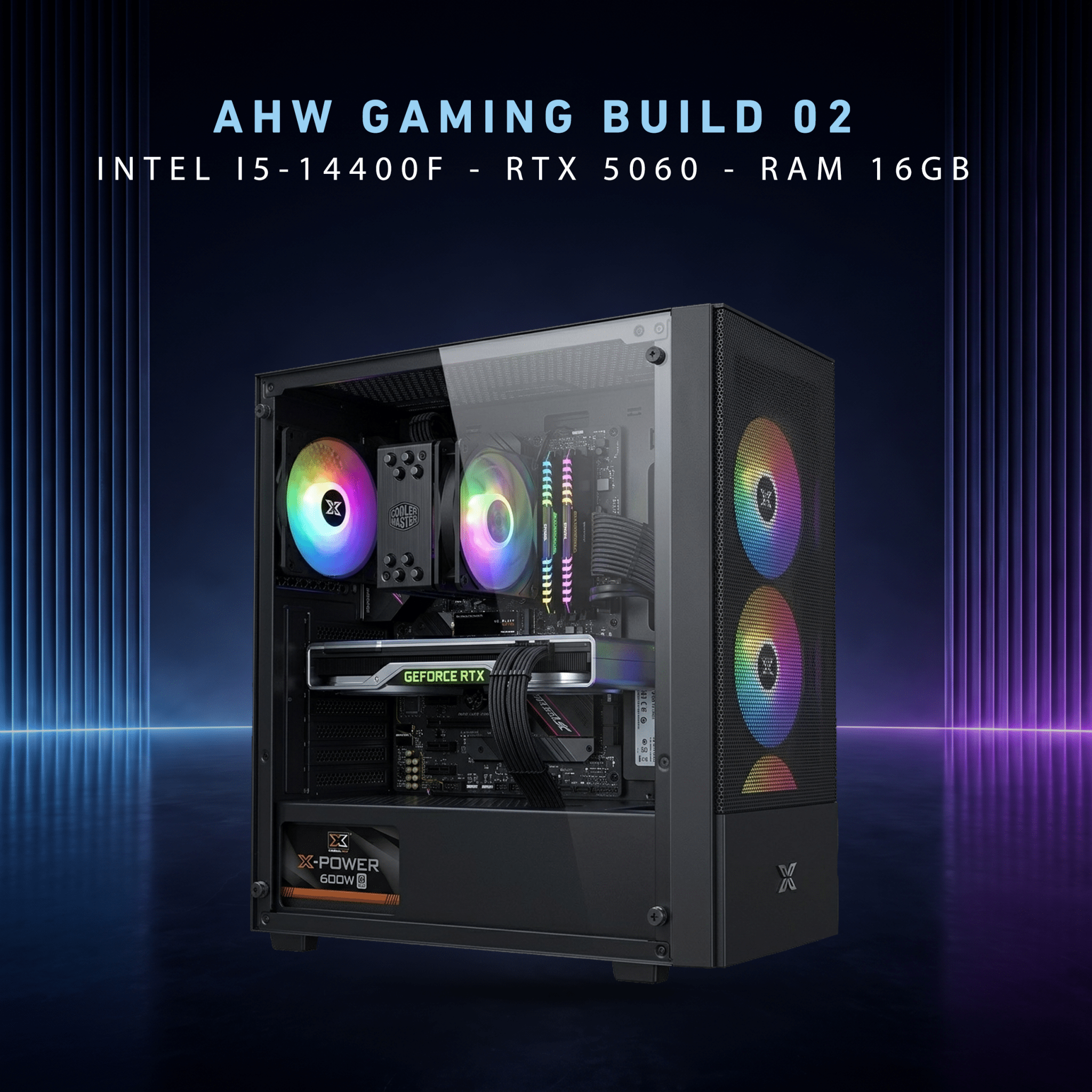 AHW Gaming Build 02 (Intel i5-14400F & RTX 5060) - AHW Store