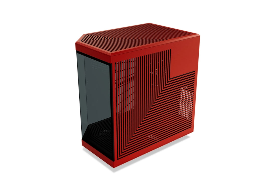 HYTE Y70 Upgraded Modern Aesthetic Dual Chamber Panoramic Tempered Glass Mid-Tower ATX Computer Gaming Case with PCIE 4.0 Riser Cable Included, Red (CS-HYTE-Y70-BR)