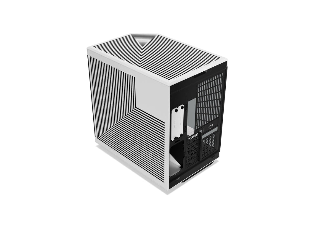 HYTE Y70 Upgraded Modern Aesthetic Dual Chamber Panoramic Tempered Glass Mid-Tower ATX Computer Gaming Case with PCIE 4.0 Riser Cable Included, White (CS-HYTE-Y70-BW)