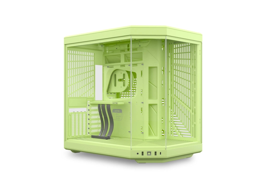 HYTE Y70 Mid-Tower ATX Case – All Green, PCIe 4.0 Riser Cable Included (CS-HYTE-Y70-MM)