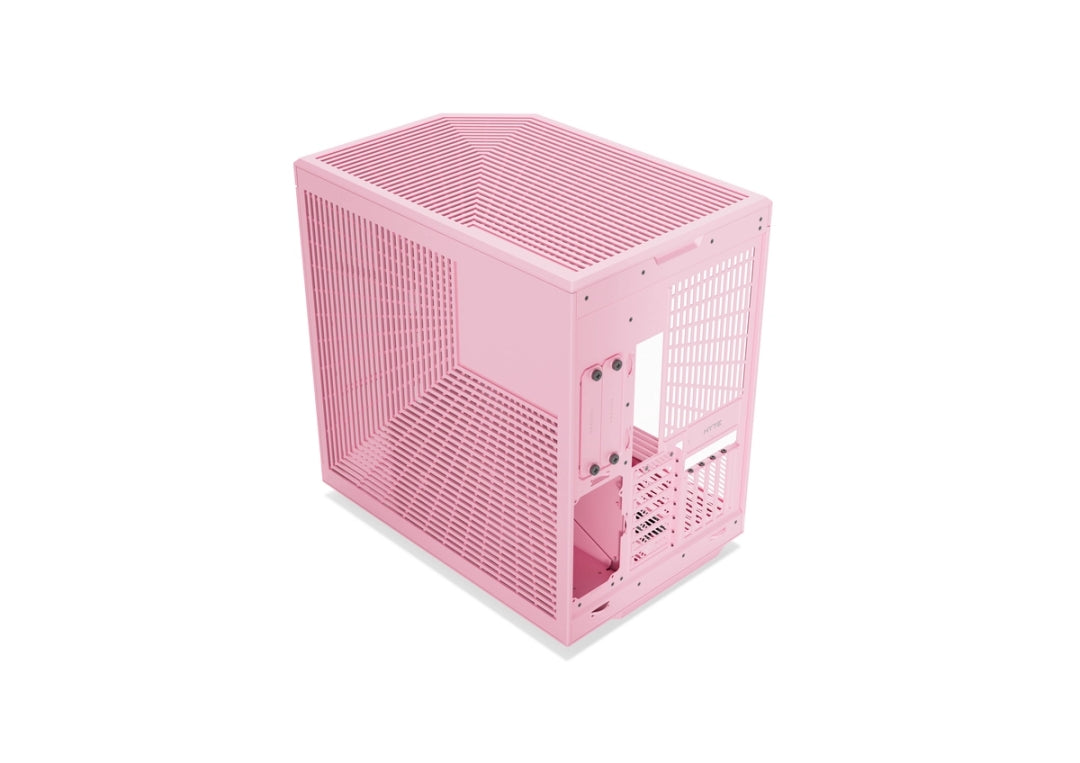 HYTE Y70 Mid-Tower ATX Gaming PC Desktop Case - Panoramic Tempered Glass - Dual Chamber - High Airflow Chassis - PCIE 4.0 Riser Cable Included - New Modern Aesthetic -(Pink)