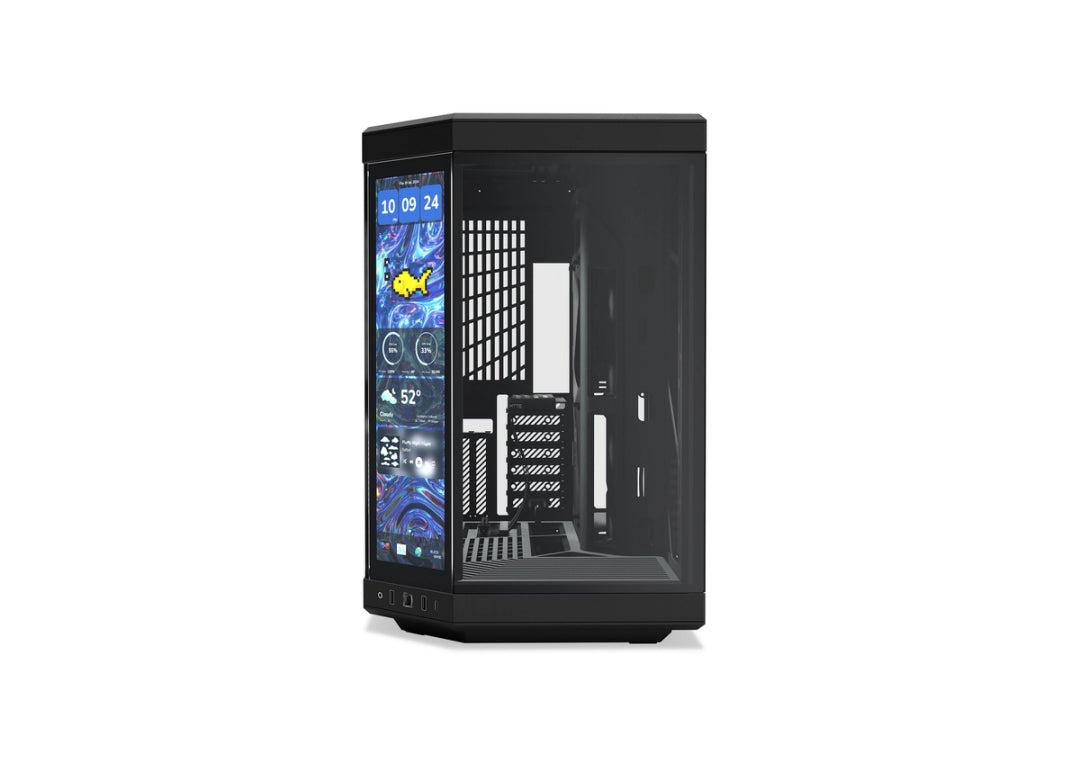 HYTE-Y70 Touch infinite with (3rd Gen Display) 14.9 inches 2.5k IPS 500nits+Gen 4.0 Riser Cable All Black Colour