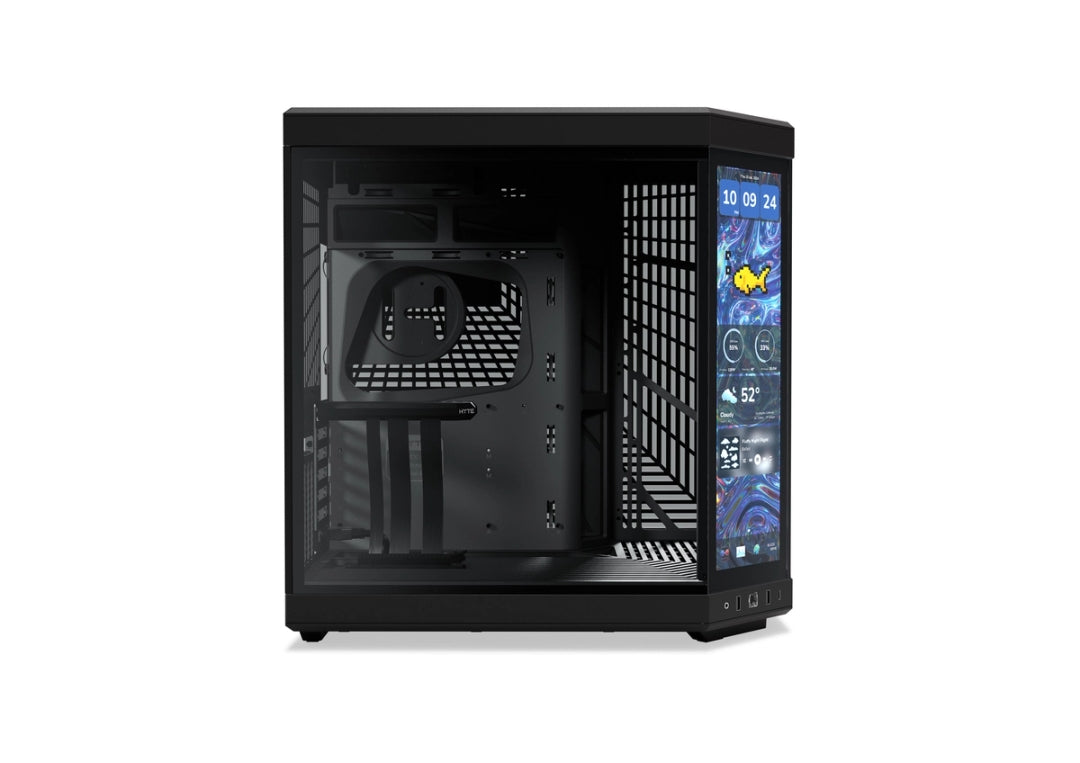 HYTE-Y70 Touch infinite with (3rd Gen Display) 14.9 inches 2.5k IPS 500nits+Gen 4.0 Riser Cable All Black Colour