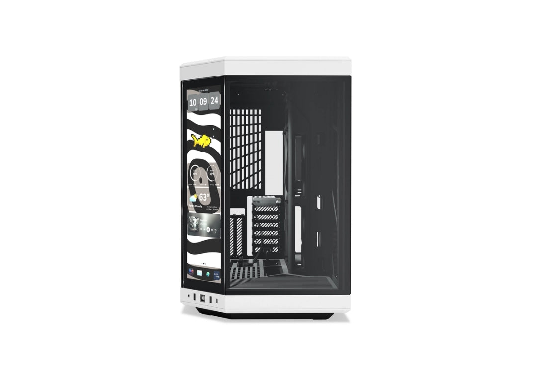 HYTE-Y70 Touch infinite with (3rd Gen Display) 14.9 inches 2.5k IPS 500nits+Gen 4.0 Riser Cable Black&White Colour