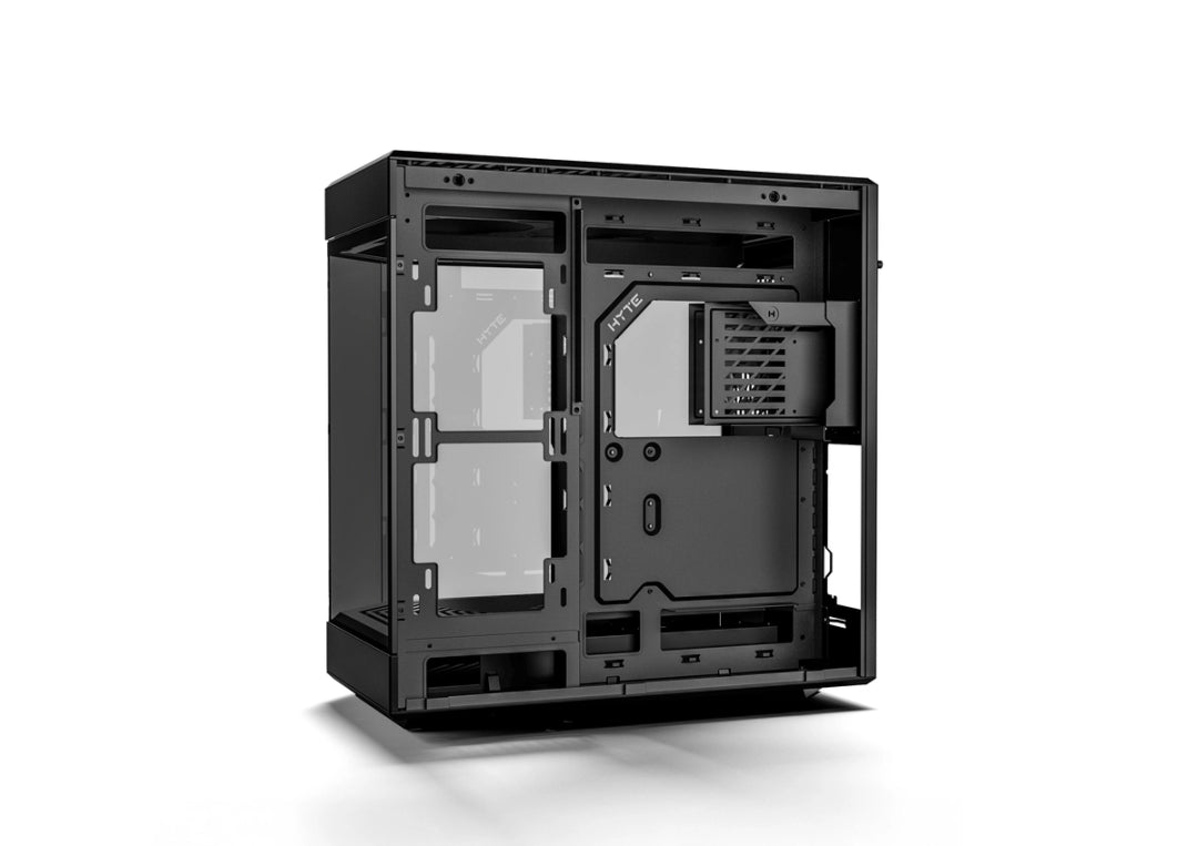 HYTE Y60 Modern Aesthetic Dual Chamber Panoramic Tempered Glass Mid-Tower ATX Computer Gaming Case with PCIE 4.0 Riser Cable Included, Black (CS-HYTE-Y60-B)