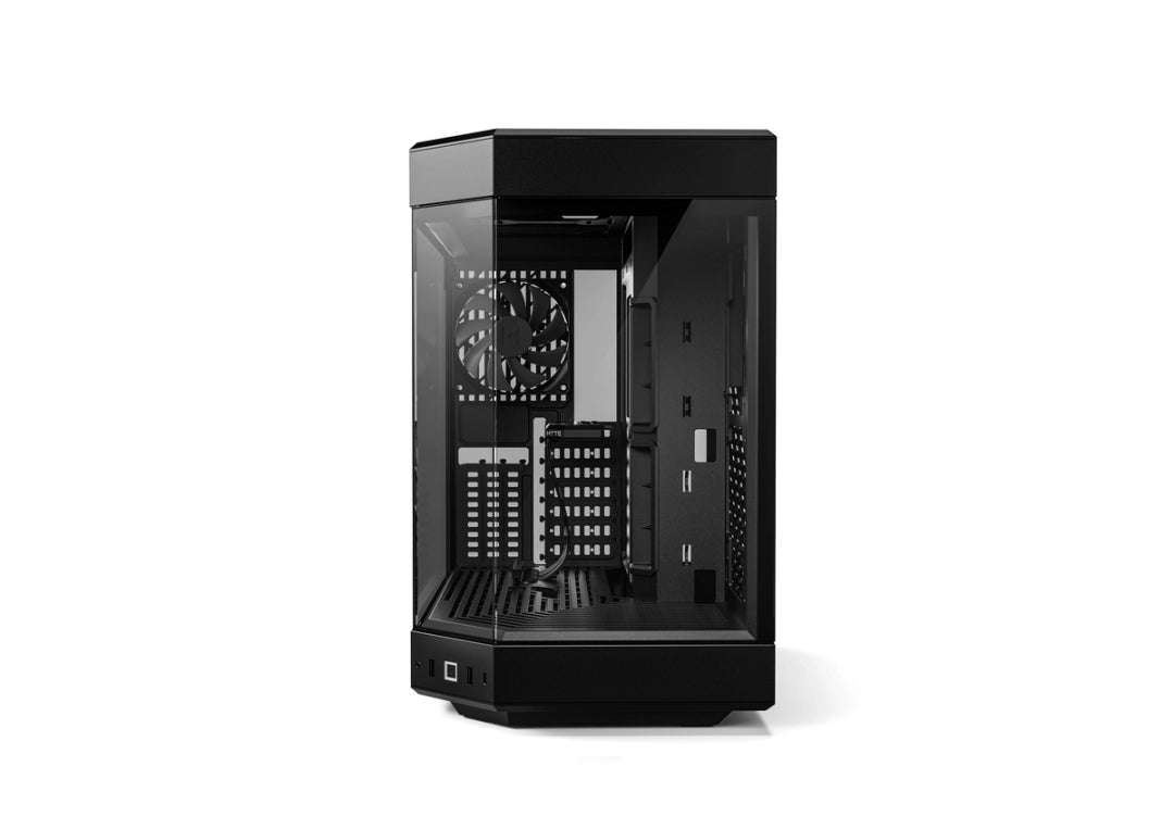 HYTE Y60 Modern Aesthetic Dual Chamber Panoramic Tempered Glass Mid-Tower ATX Computer Gaming Case with PCIE 4.0 Riser Cable Included, Black (CS-HYTE-Y60-B)