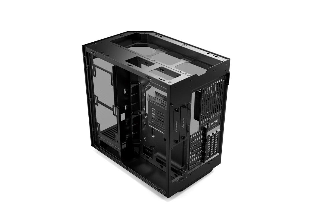 HYTE Y60 Modern Aesthetic Dual Chamber Panoramic Tempered Glass Mid-Tower ATX Computer Gaming Case with PCIE 4.0 Riser Cable Included, Black (CS-HYTE-Y60-B)