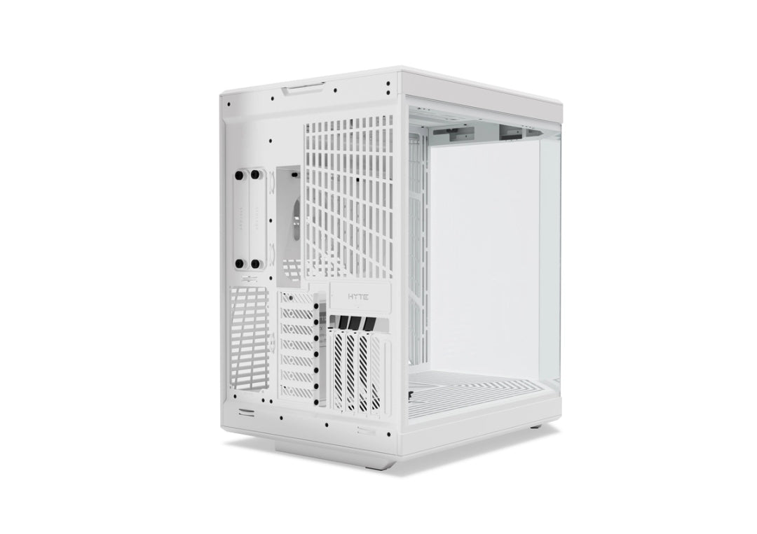 HYTE Y70 Upgraded Modern Aesthetic Dual Chamber Panoramic Tempered Glass Mid-Tower ATX Computer Gaming Case with PCIE 4.0 Riser Cable Included, WHITE (CS-HYTE-Y70-WW)