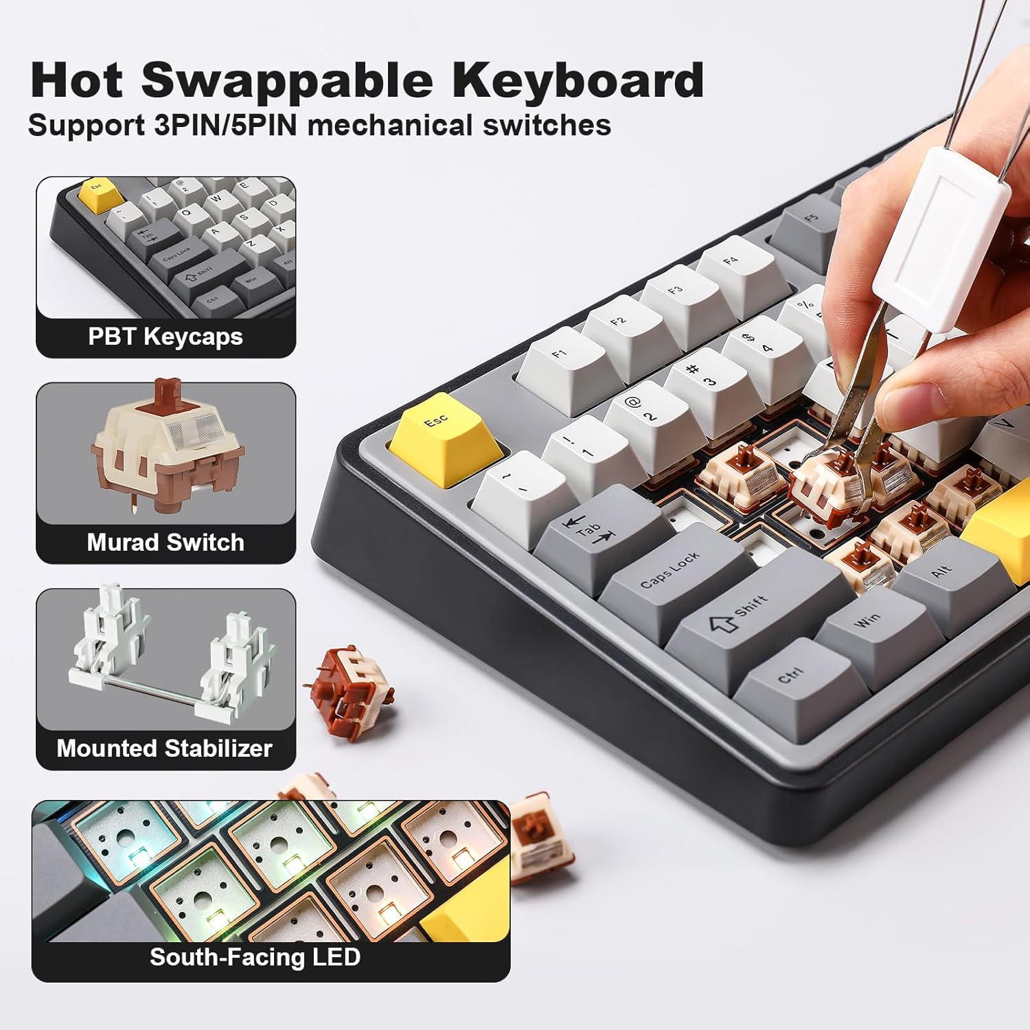 AJAZZ AK980 Wireless Mechanical Keyboard - AHW Store