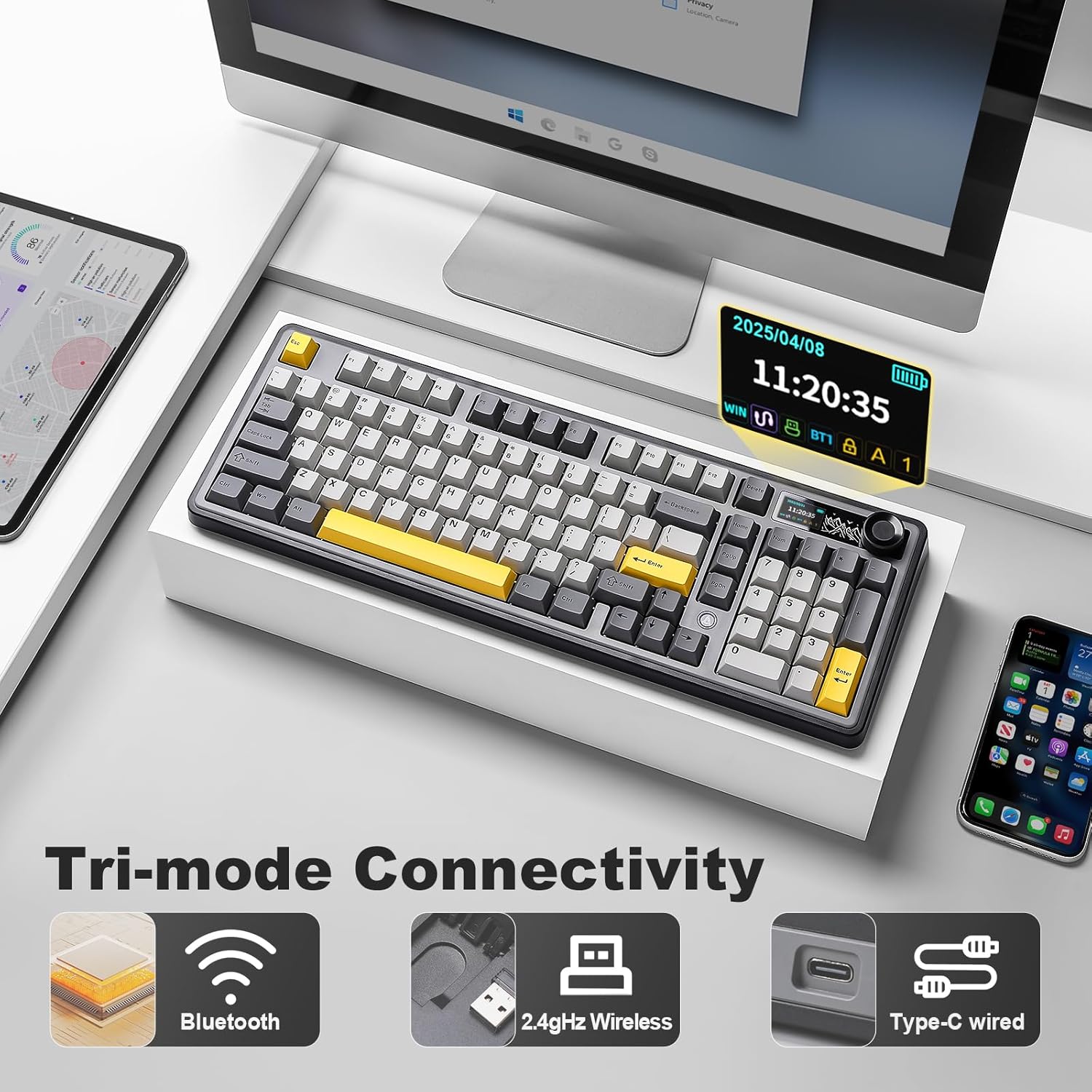 AJAZZ AK980 Wireless Mechanical Keyboard - AHW Store