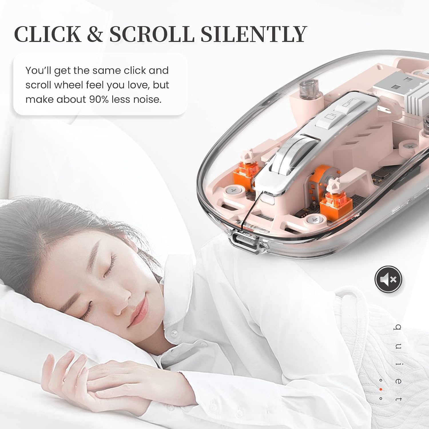 A.JAZZ Wireless Bluetooth 5.1 Mini Mouse - AHW Store