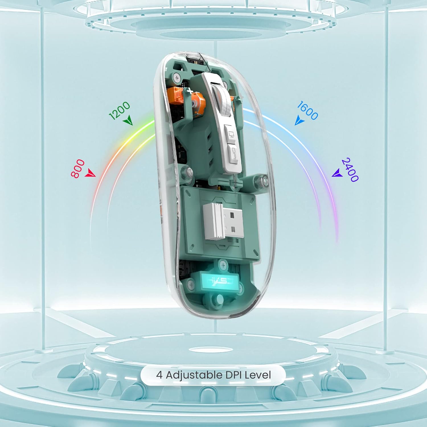 A.JAZZ Wireless Bluetooth Mini Mouse Green - AHW Store
