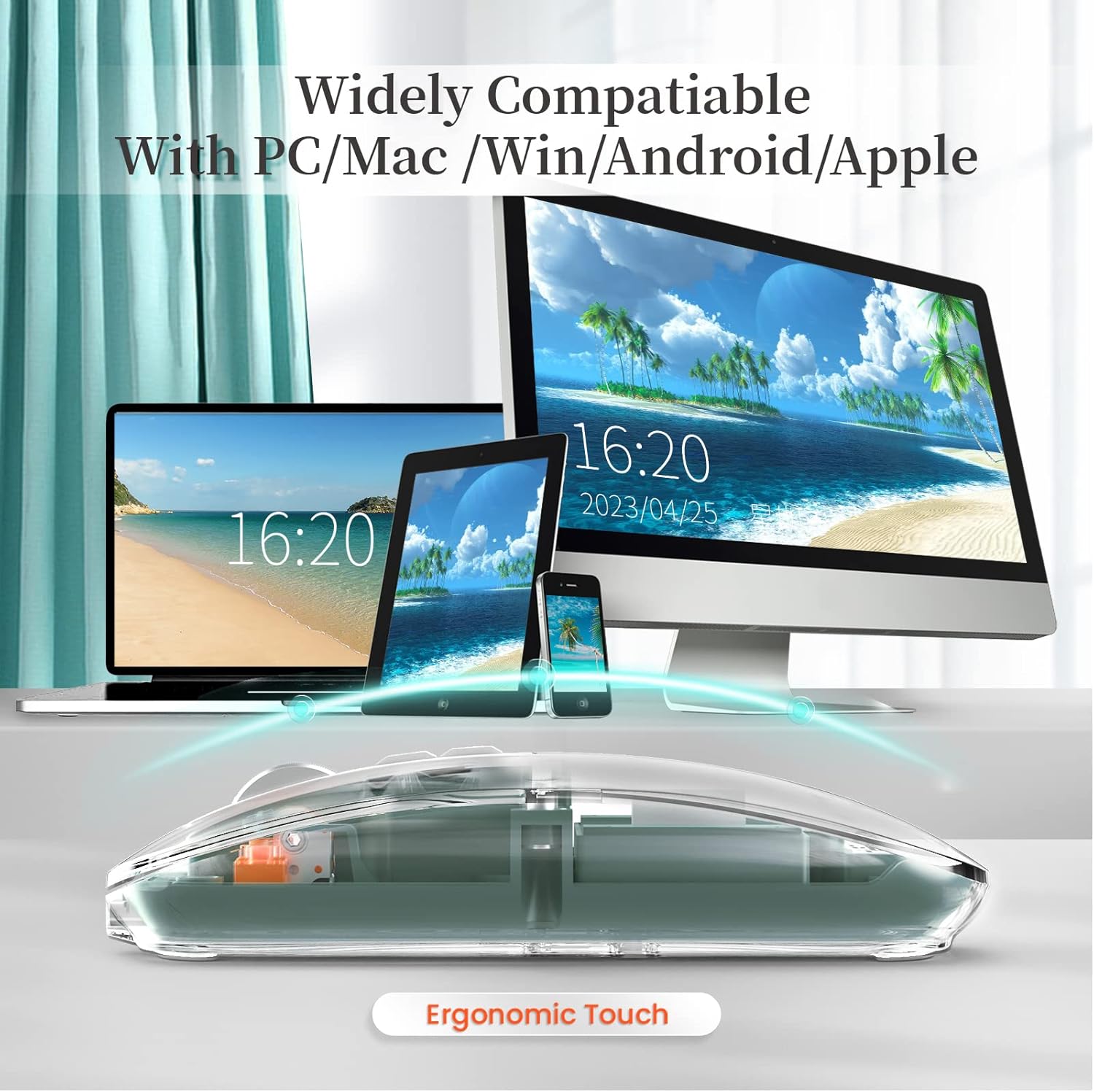 A.JAZZ Wireless Bluetooth Mini Mouse Green - AHW Store