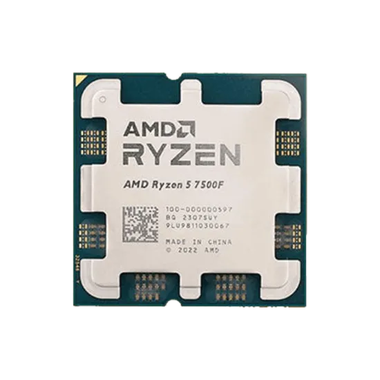 AMD Ryzen 5 7500F Processor 6 Cores 12 Threads 5 GHz Max Boost AM5 Socket MPK With Fan