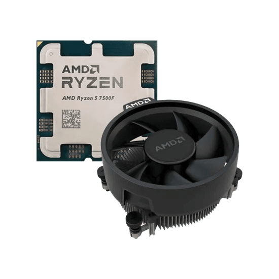 AMD Ryzen 5 7500F Processor 6 Cores 12 Threads 5 GHz Max Boost AM5 Socket Radeon Graphics MPK With Fan - AHW Store