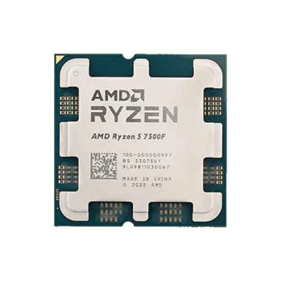 AMD Ryzen 5 7500F Processor 6 Cores 12 Threads 5 GHz Max Boost AM5 Socket Radeon Graphics MPK With Fan - AHW Store