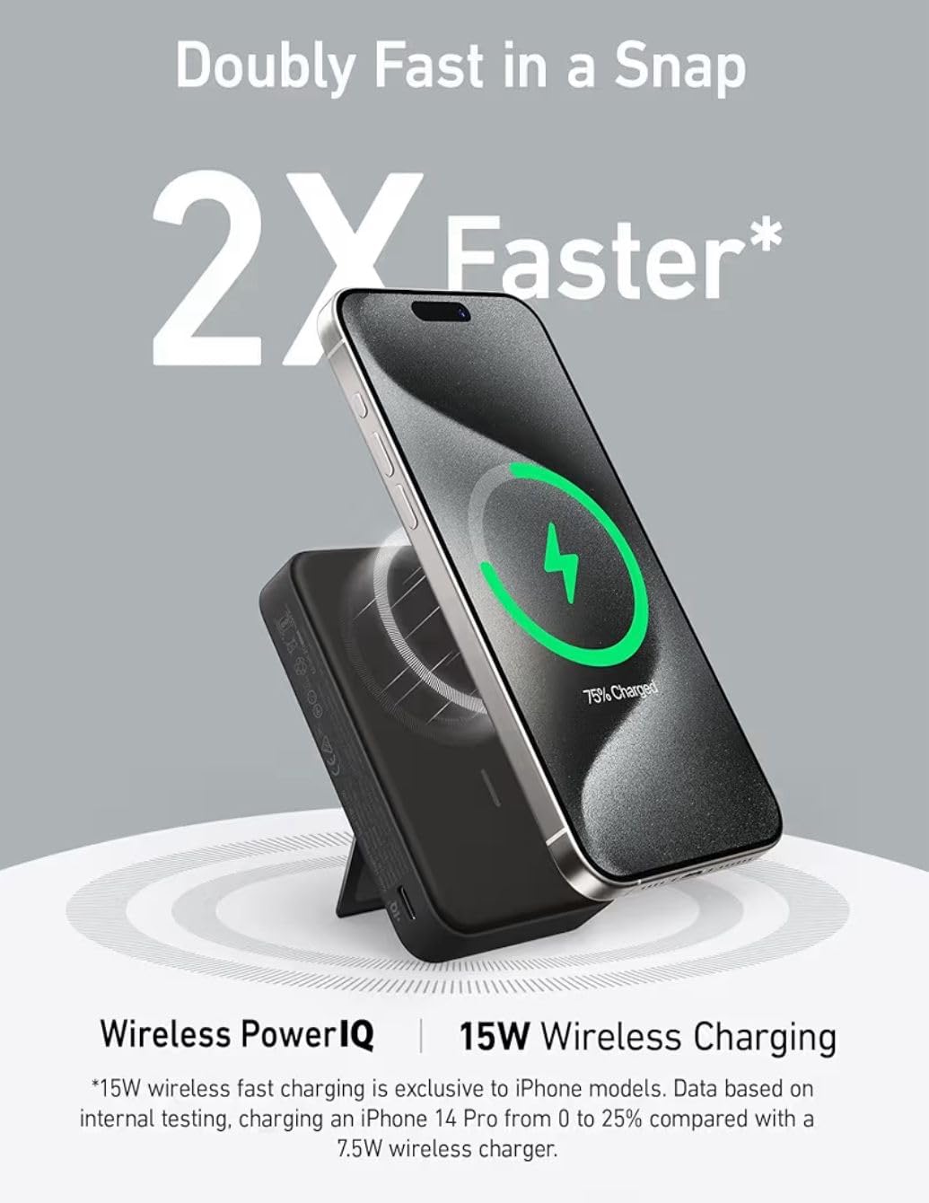 Anker MagGo Power Bank, Qi2 Certified 15W MagSafe Compatible Charger, 10,000 mAh, Display & Foldable - AHW Store