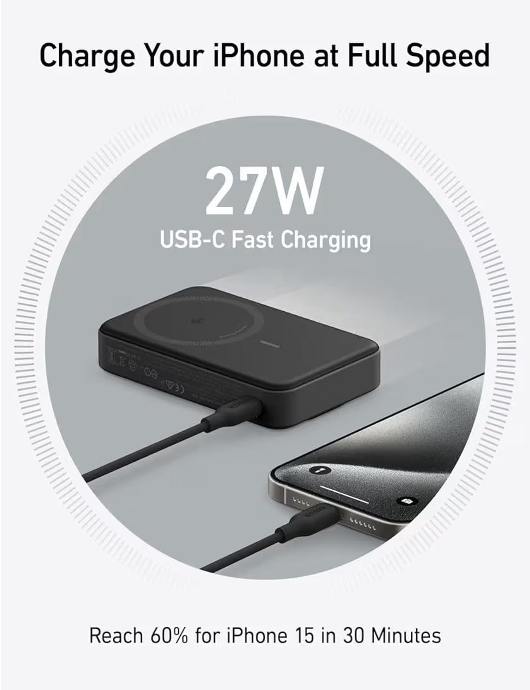 Anker MagGo Power Bank, Qi2 Certified 15W MagSafe Compatible Charger, 10,000 mAh, Display & Foldable - AHW Store