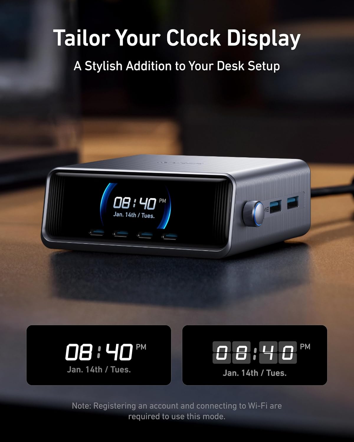 Anker Prime 250W USB C Charger, Ultra - Fast 6 - Port GaN Charging Station, 2.26 LCD Display and Smart C - AHW Store