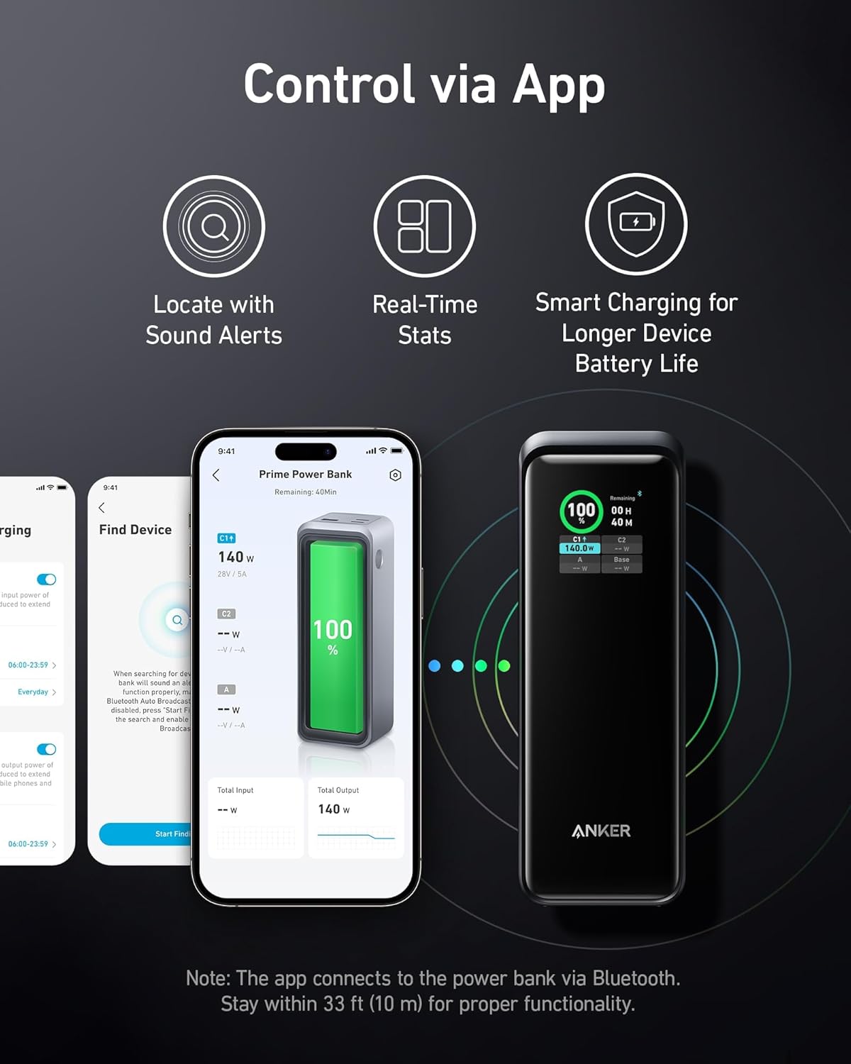 Anker Prime Power Bank, 27,650mAh 3 - Port 250W Portable Charger (99.54Wh) Smart App, Compatible with - AHW Store