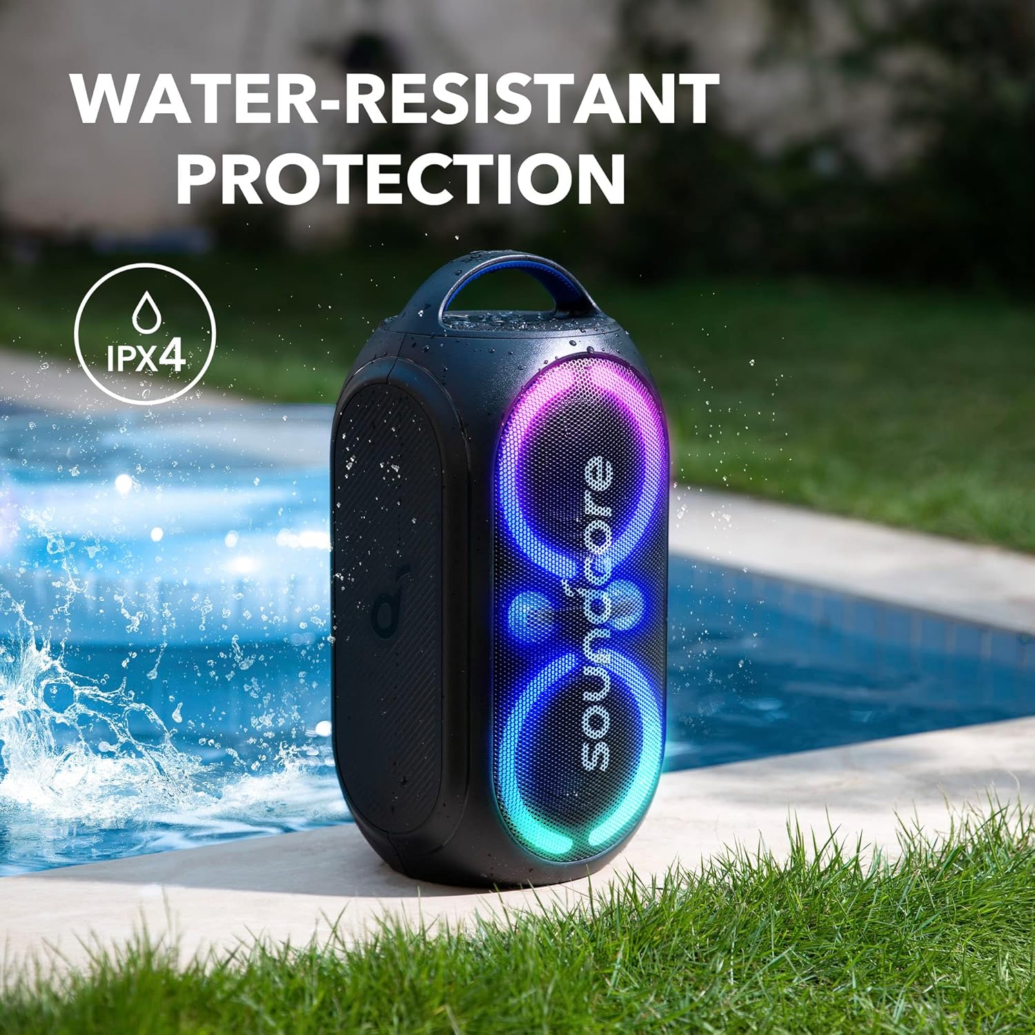 Anker Soundcore Rave Party 2 Portable Speaker, 120W Stereo, PartyCast 2.0, Light Show, IPX4 Water - Re - AHW Store