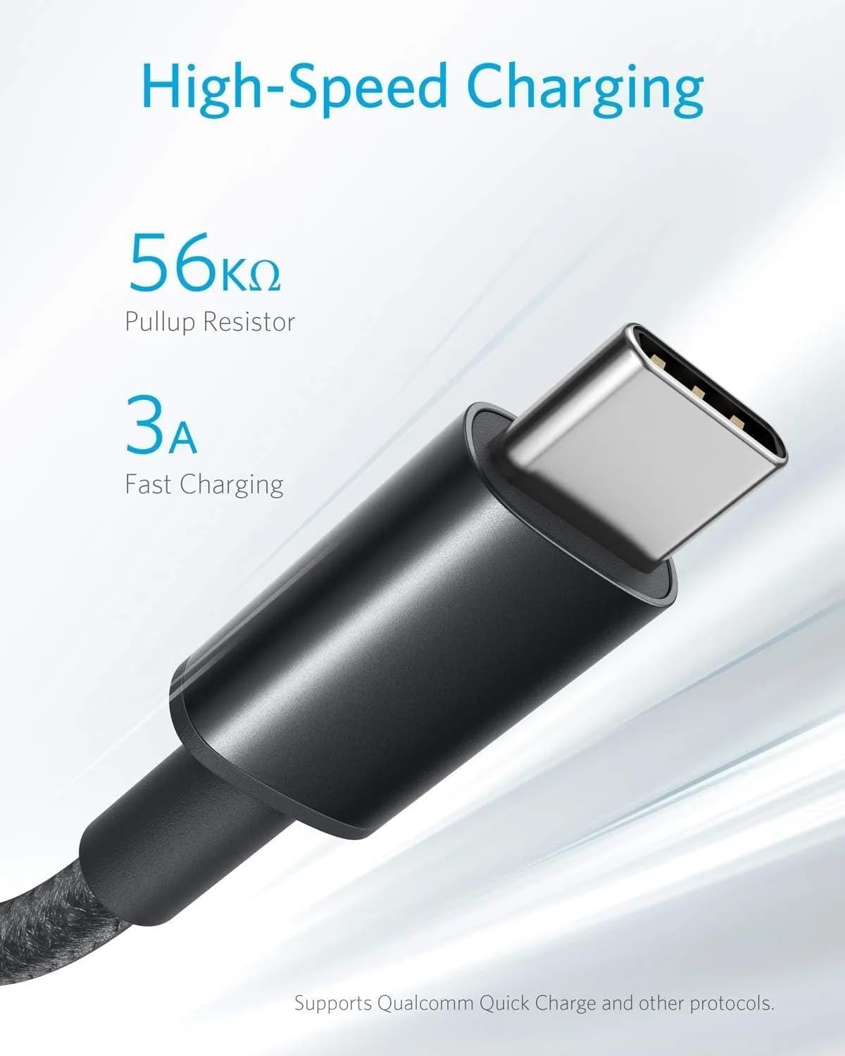 Anker USB - C to USB A 2.0 cable (6ft/1.8m), High Durability Long life Strong Fast Type C Braided Char - AHW Store