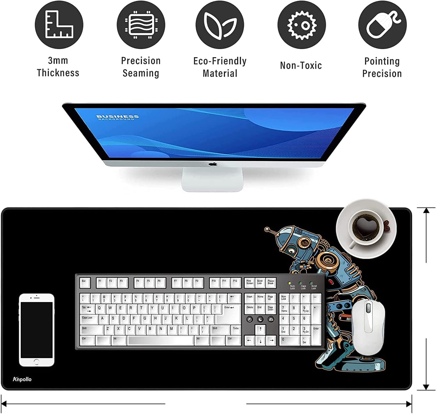 Anpollo Reboot Gaming Mouse Pad 70x30 cm - AHW Store