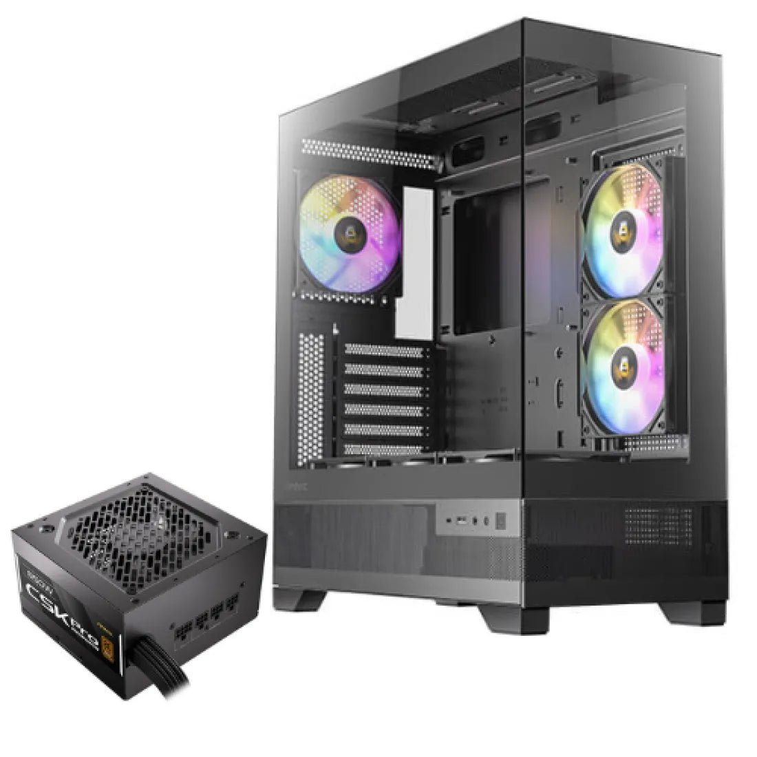 Antec CX700 Mid Tower Case 3 Fan ARGB Black + Antec CSK Pro 850 80+ Bronze ATX3.1 Power Supply - AHW Store