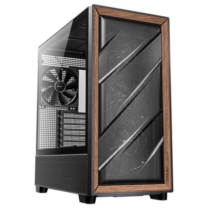 Antec Flux Mesh Mid Tower E-ATX Case 5 Fan Black - AHW Store