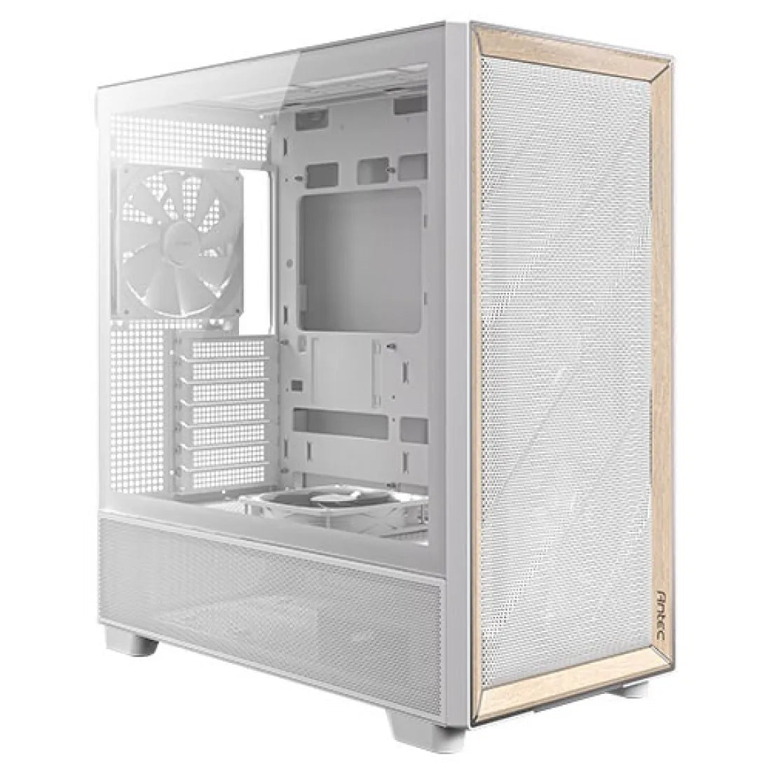 Antec Flux Mesh Mid Tower E - ATX Case 5 Fan White - AHW Store
