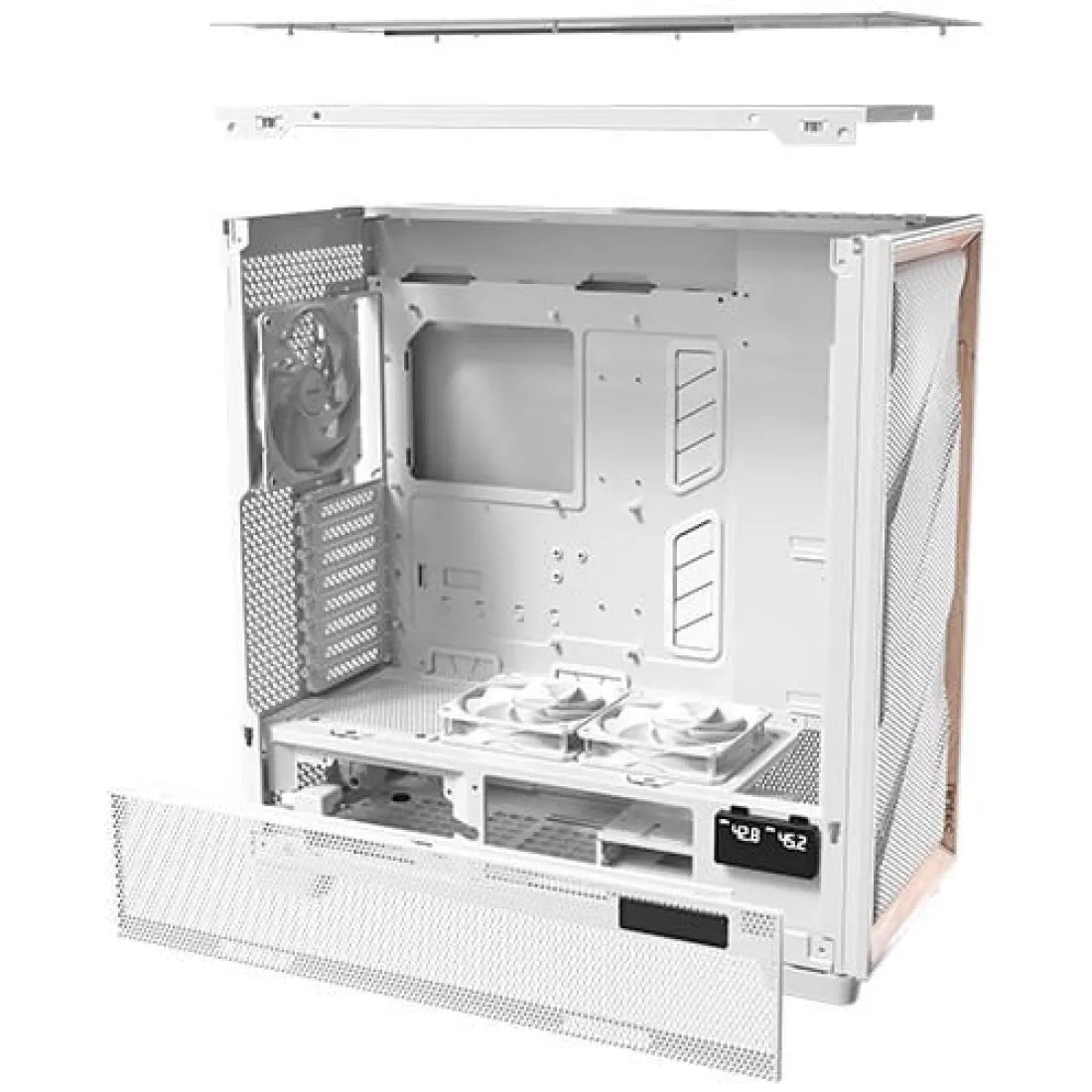 Antec Flux Pro Full Tower E - ATX Case 6 Fan White - AHW Store