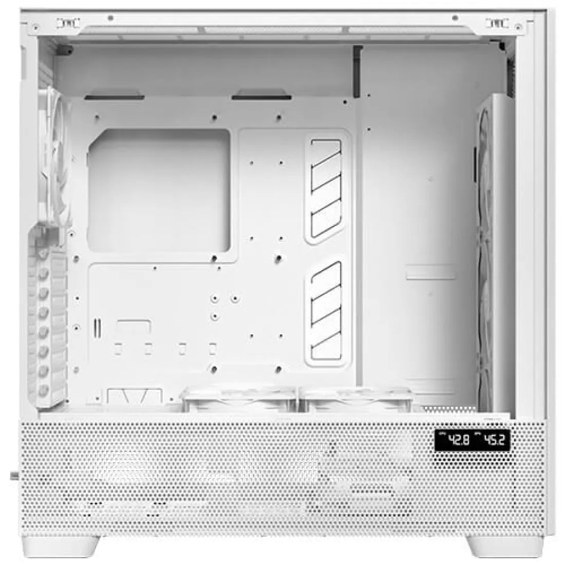 Antec Flux Pro Full Tower E - ATX Case 6 Fan White - AHW Store