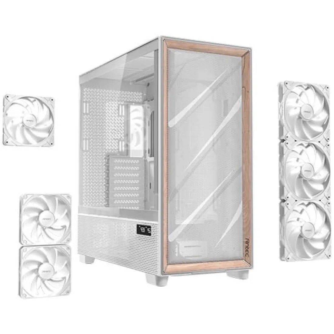 Antec Flux Pro Full Tower E - ATX Case 6 Fan White - AHW Store