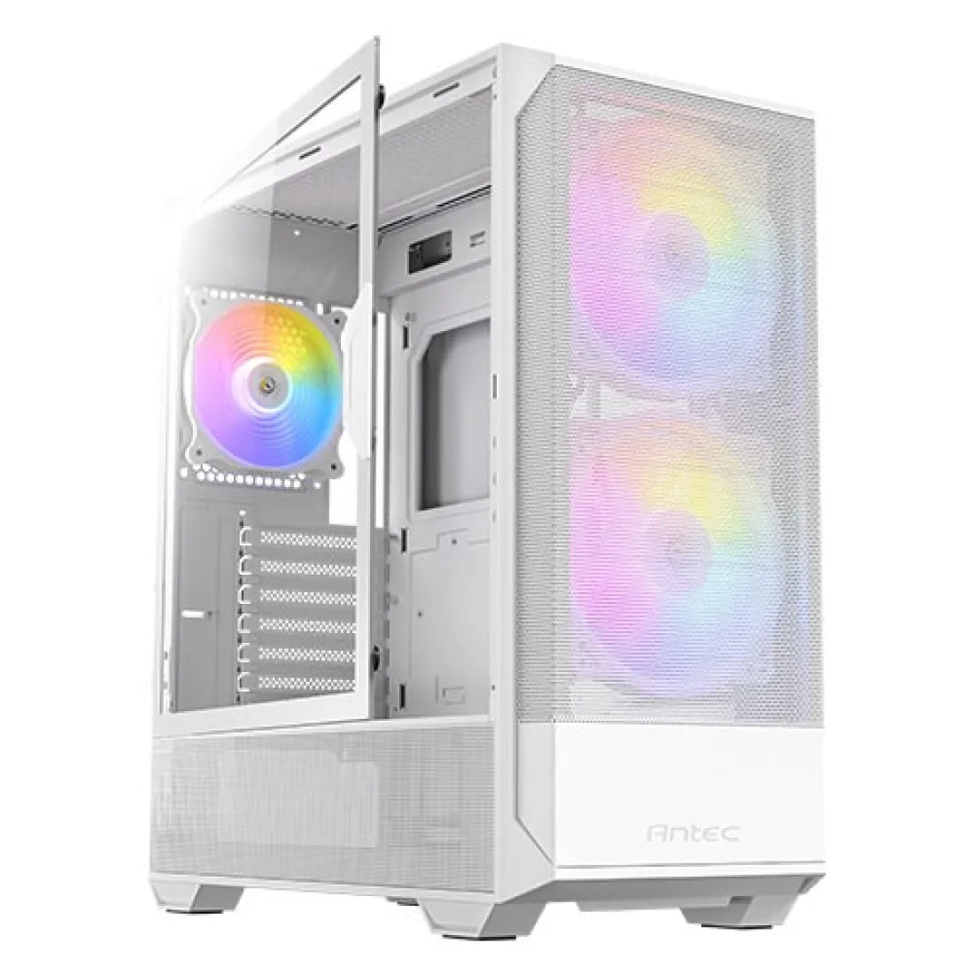 Antec NX416 ARGB Mid Tower ATX Case 3 Fan White - AHW Store
