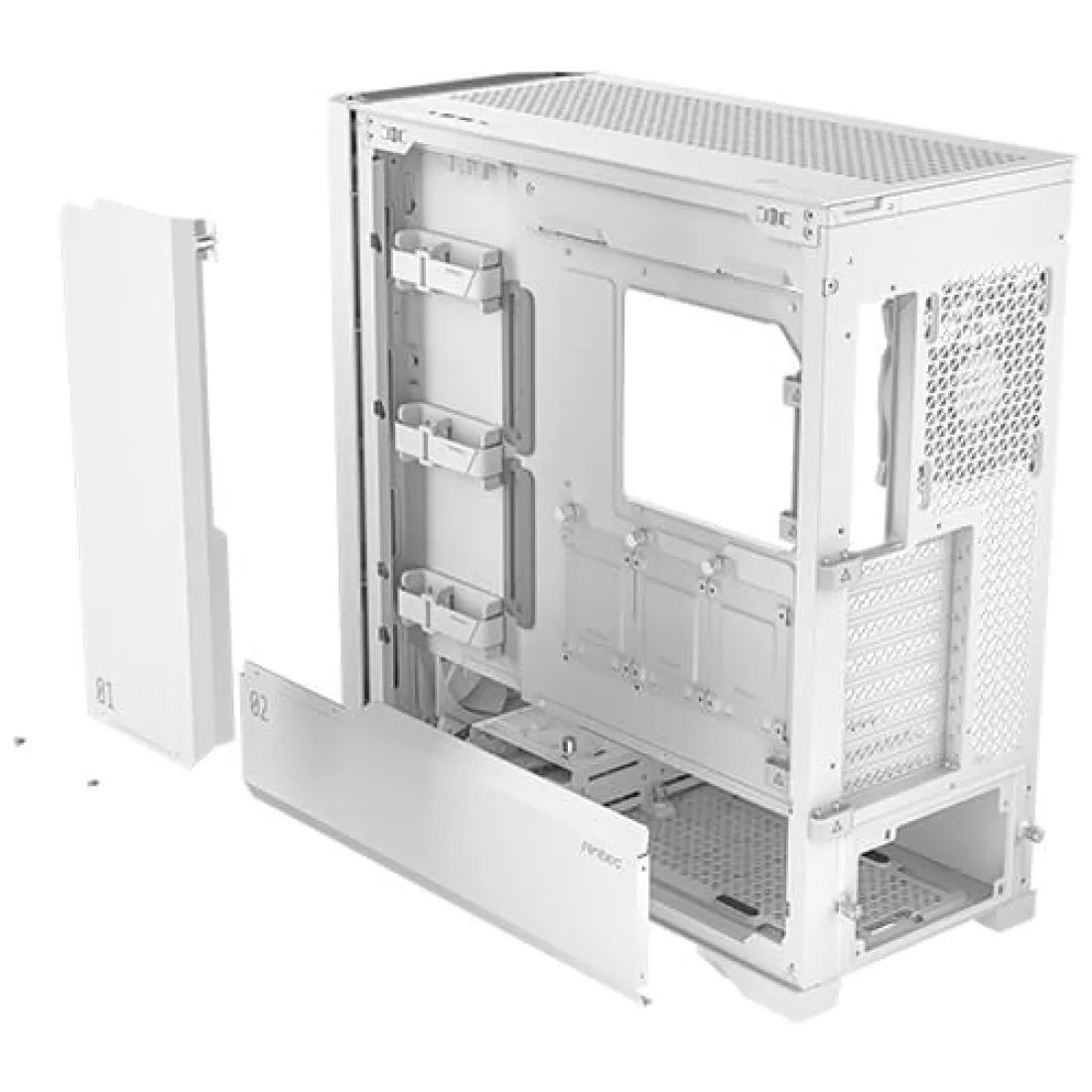 Antec Performance 1 FT Mid Tower E - ATX Case 4 Fan White - AHW Store