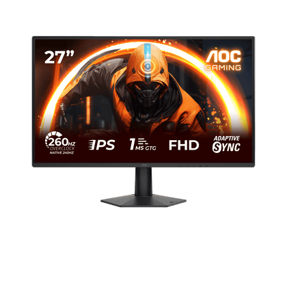 AOC 27G50Z Gaming Monitor 27 Inch IPS FHD 260Hz OC 0.3Ms Black - AHW Store