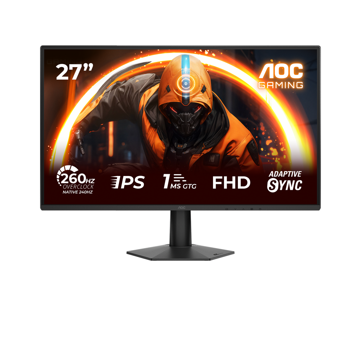 AOC 27G50Z Gaming Monitor 27 Inch IPS FHD 260Hz OC 0.3Ms Black