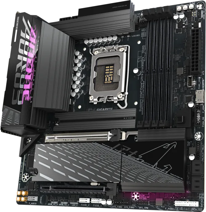 AORUS B860M AORUS ELITE WIFI6E DDR5 LGA 1851 Motherboard Black