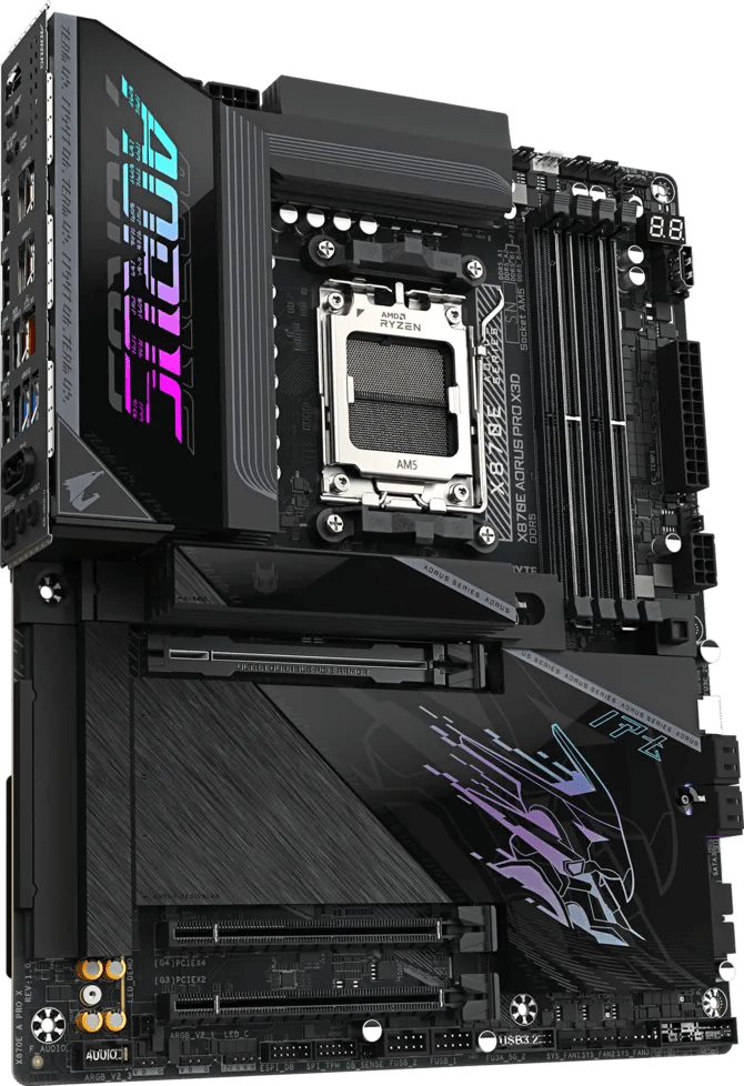 Aorus X870E PRO X3D DDR5 AM5 M-ATX Motherboard Black - AHW Store
