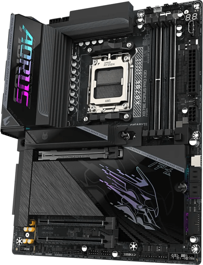 Aorus X870E PRO X3D DDR5 AM5 M-ATX Motherboard Black - AHW Store
