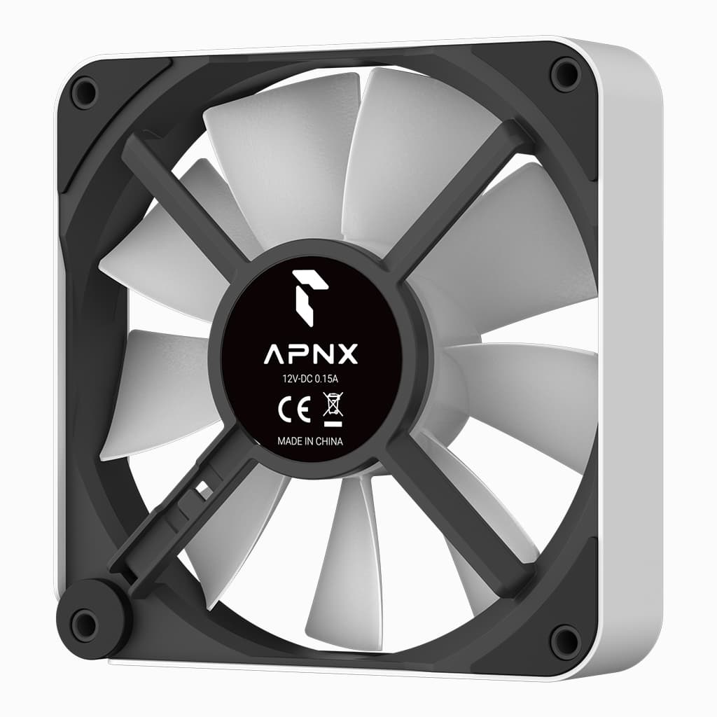 APNX FP2 120mm Reverse ARGB Fan White - AHW Store