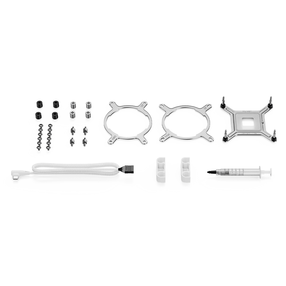 APNX LC1 LCD 360 ARGB AIO Liquid Cooler White - AHW Store