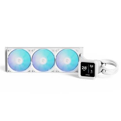 APNX LC1 LCD 360 ARGB AIO Liquid Cooler White