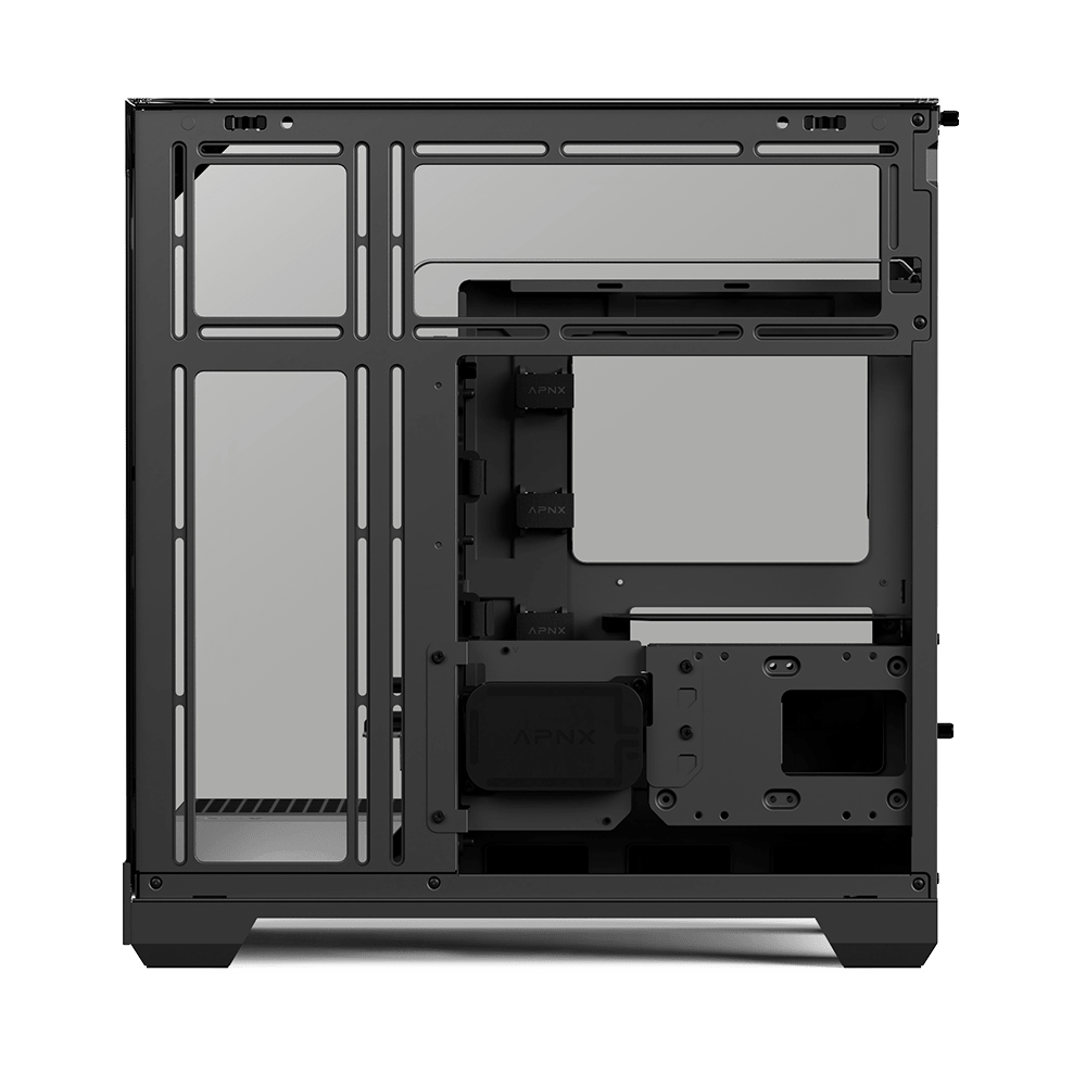 APNX V2 ARGB Mid Tower Case 4 Fan ARGB Black - AHW Store