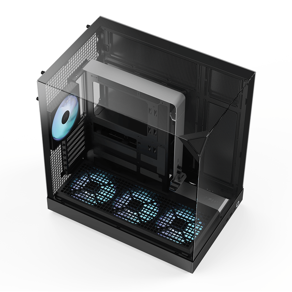 APNX V2 ARGB Mid Tower Case 4 Fan ARGB Black - AHW Store