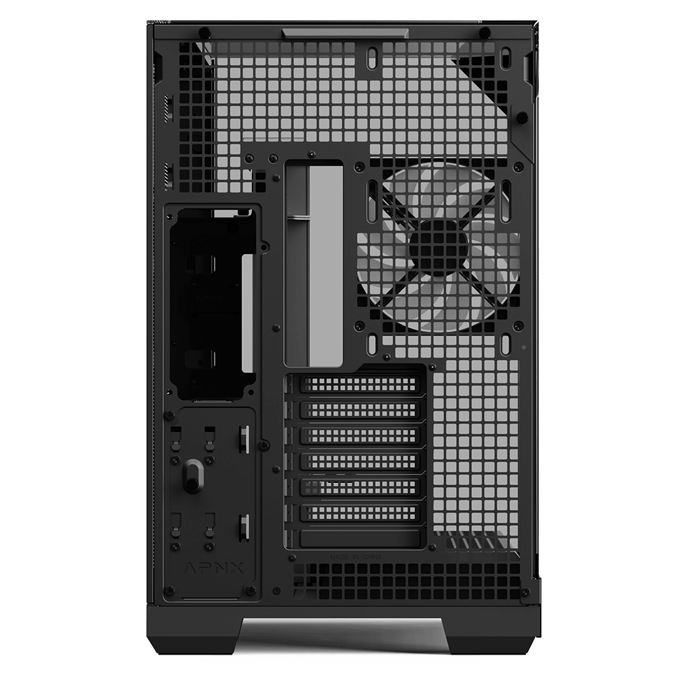 APNX V2 ARGB Mid Tower Case 4 Fan ARGB Black - AHW Store